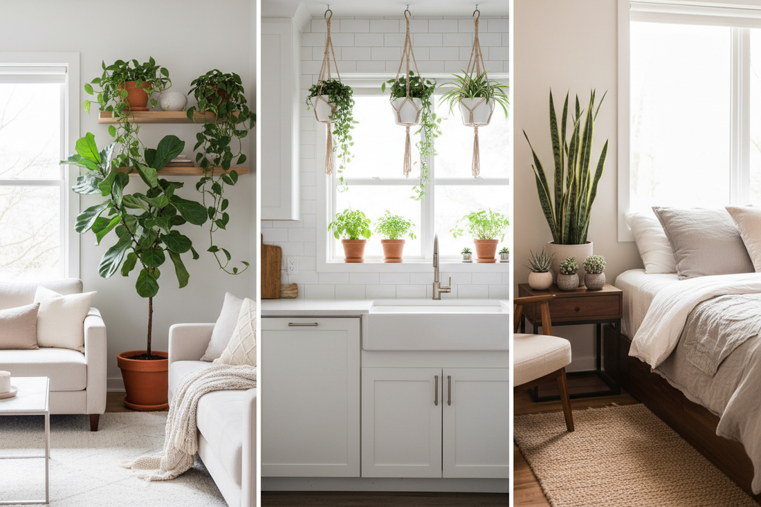 Best Plant Setups for Living Rooms, Kitchens, and Bedrooms