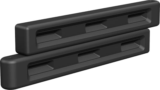 Playsafer Playground Edging Border -12" High Plastic Interlocking Timber for Playgrounds, and Play-Areas - Black - 52" L X 4" W X 12" H (8 Pack)