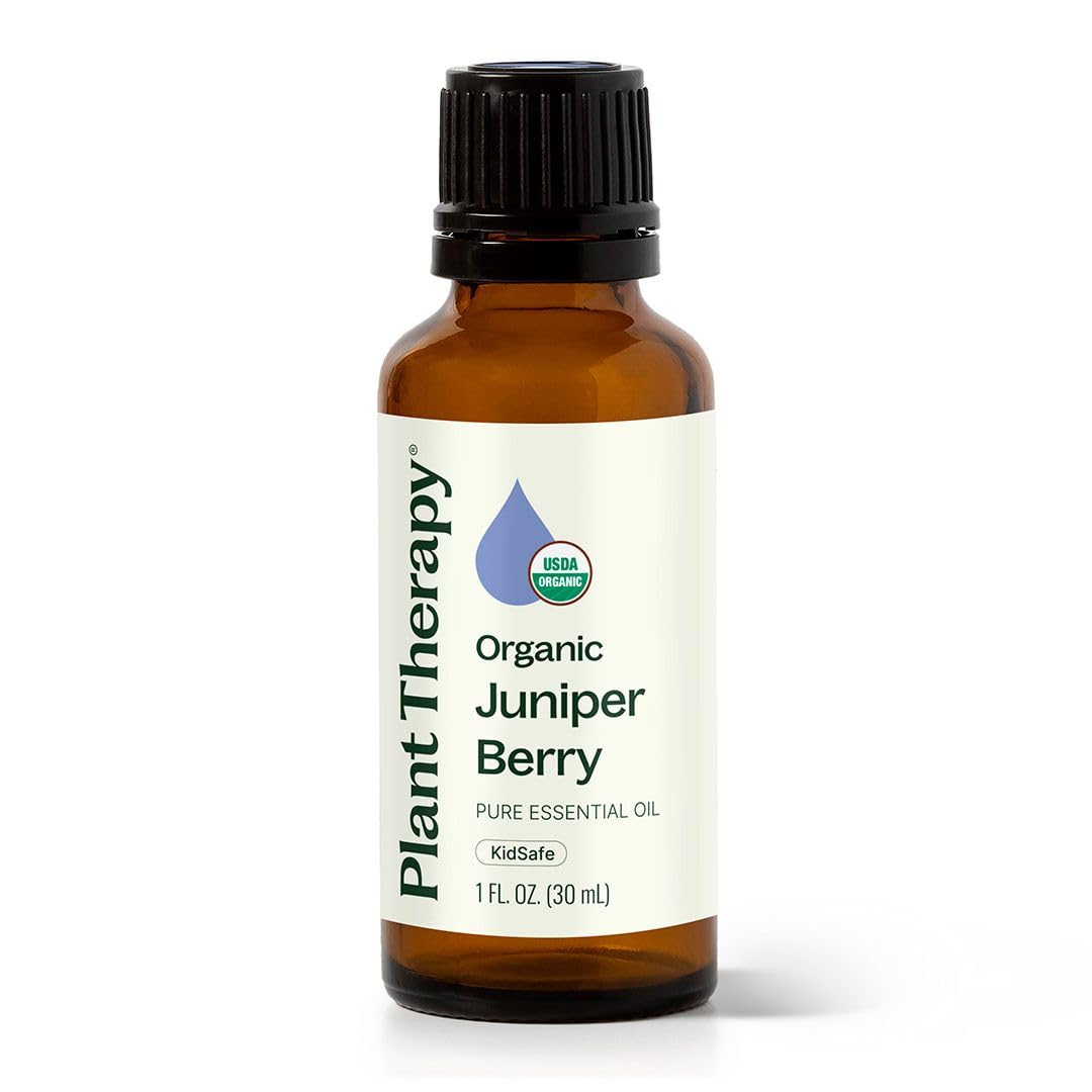 Plant Therapy Organic Juniper Berry Essential Oil 100% Pure, Undiluted, Natural Aromatherapy, Therapeutic Grade 10 mL (1/3 oz)