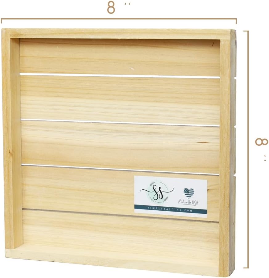 Simply Said, INC Perfect Pallets Petites - Keep Your Head Up. Keep Your Heart Strong - 8 x 8 in Distressed Rustic Wood Sign PET20188