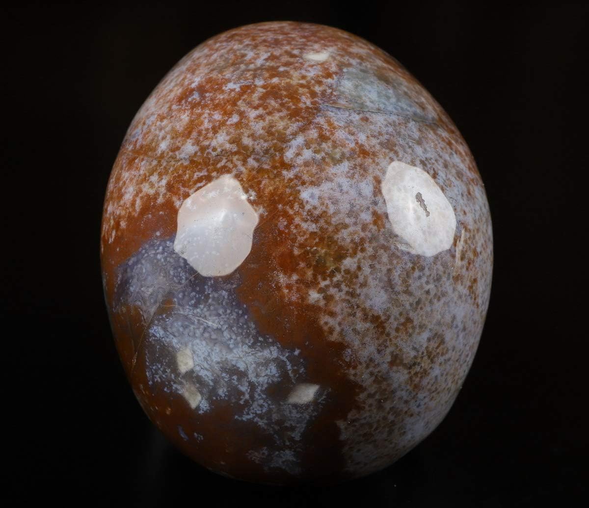 Skullis 5.0” Red Moss Agate Crystal Skull, Hand Carved Gemstone Fine Art Sculpture, Reiki Healing Stone Statue.1386 Z8