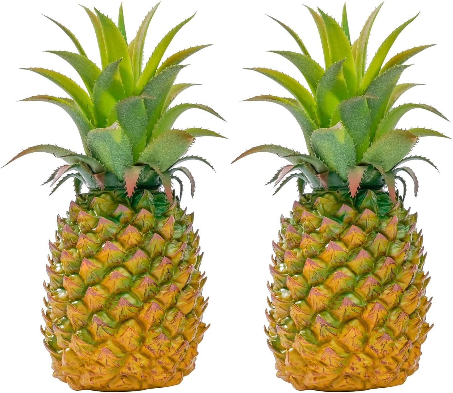 QIRMIZI 2 Pack Artificial Pineapple -Simulated Fruit Decoration, Lifelike Fake Fruit Model, Perfect for Home Decor, Kitchen, Party & Photography Prop – Realistic & Eco-Friendly,Green Small