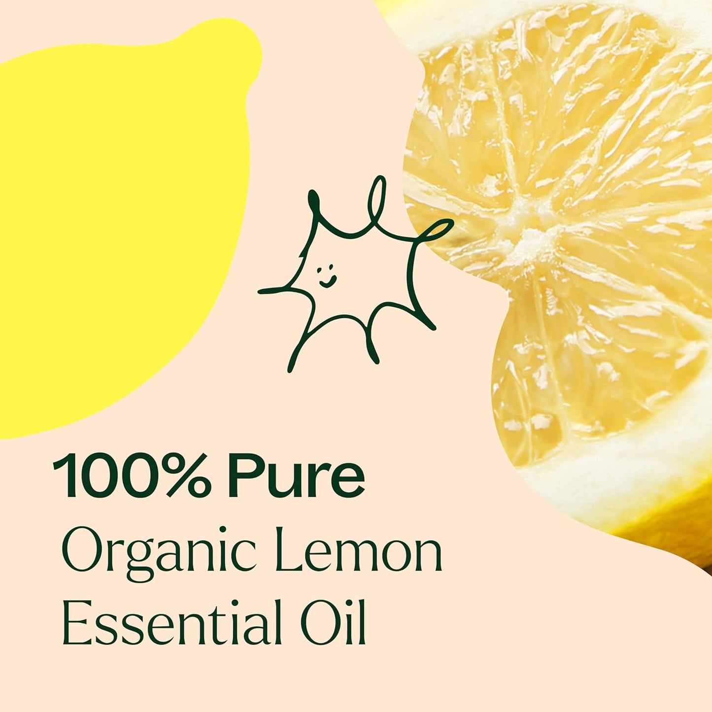 Plant Therapy Organic Lemon Essential Oil 100% Pure, USDA Certified Organic, Undiluted, Natural Aromatherapy, Therapeutic Grade 100 mL (3.3 oz)