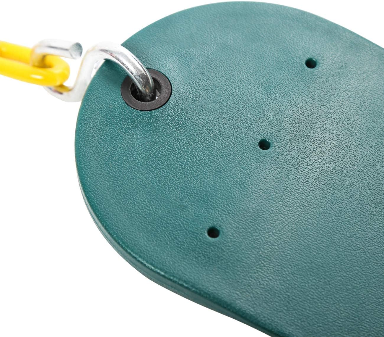 Sunnyglade 3 PCS Swings Seats Heavy Duty with 66" Chain, Playground Swing Set Accessories Replacement with Snap Hooks, Support 250lb (3, Green)