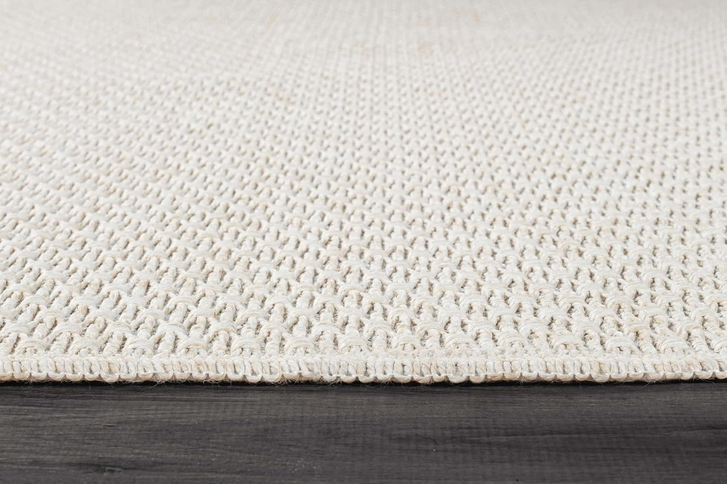 Easy Jute Runner Rug 2x7 Indoor Outdoor Natural Rugs Solid Fiber Rug Woven Area Rug Boho Easy Clean Inside Carpet for Living Room Bedroom Dining Room Hallway or Outdoor Patio Porch (2 X 7 Bone)