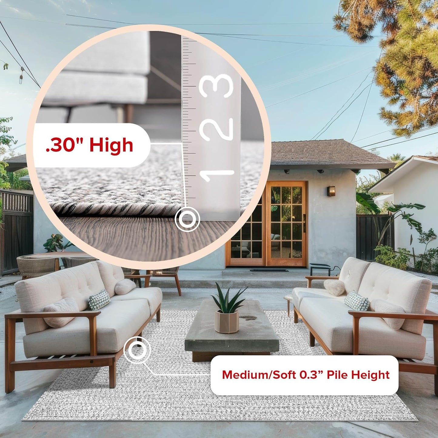 nuLOOM 2' x 18' Solid Hand Braided Indoor/Outdoor Area Rug, Pet-Friendly, High Traffic, Weather Resistant, for Patio, Balcony, Bedroom, Living, Dining Room, Wynn Salt and Pepper