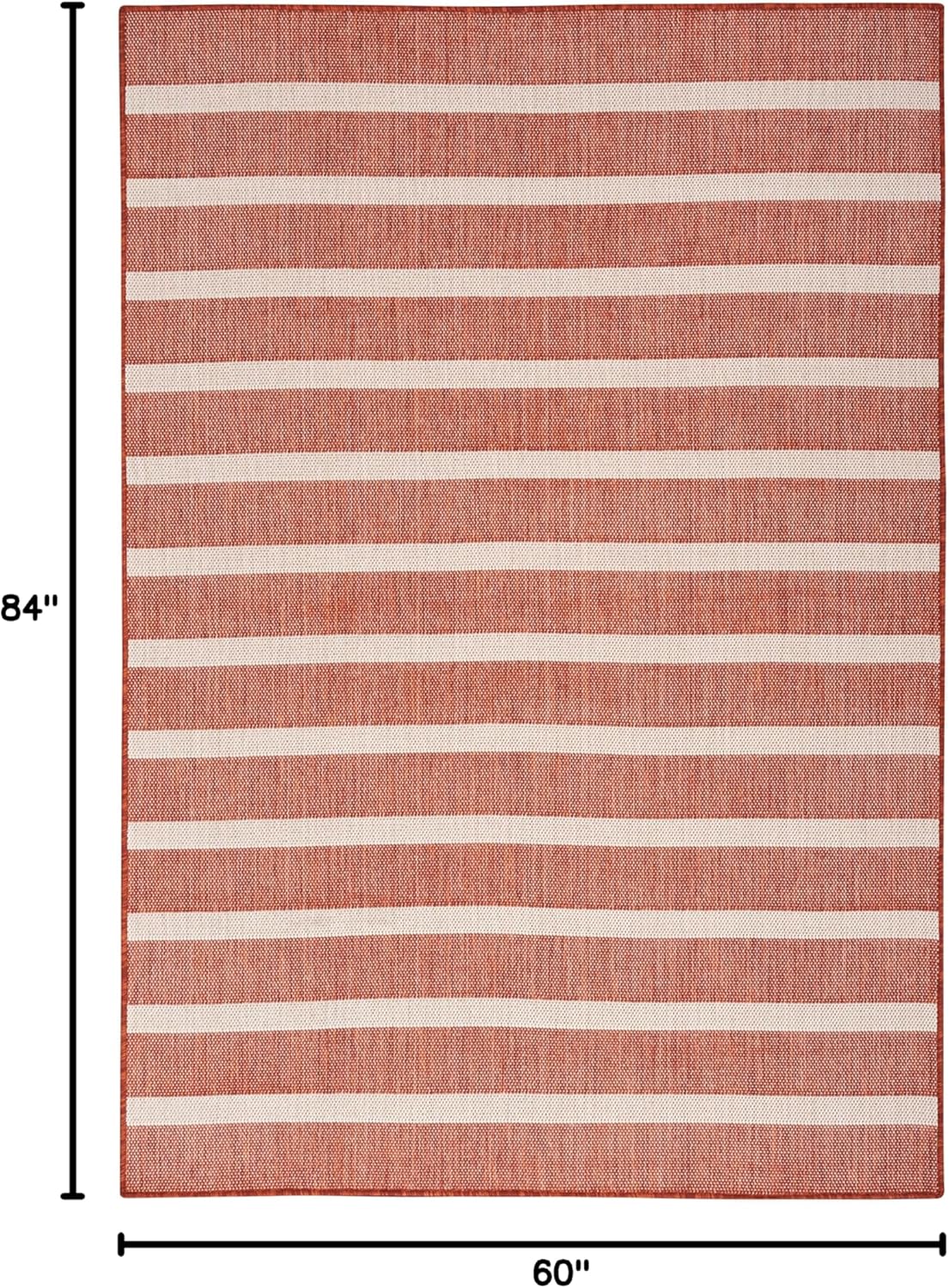 Nourison Home Positano 5' x 7' Fabric Terracotta Area Rug