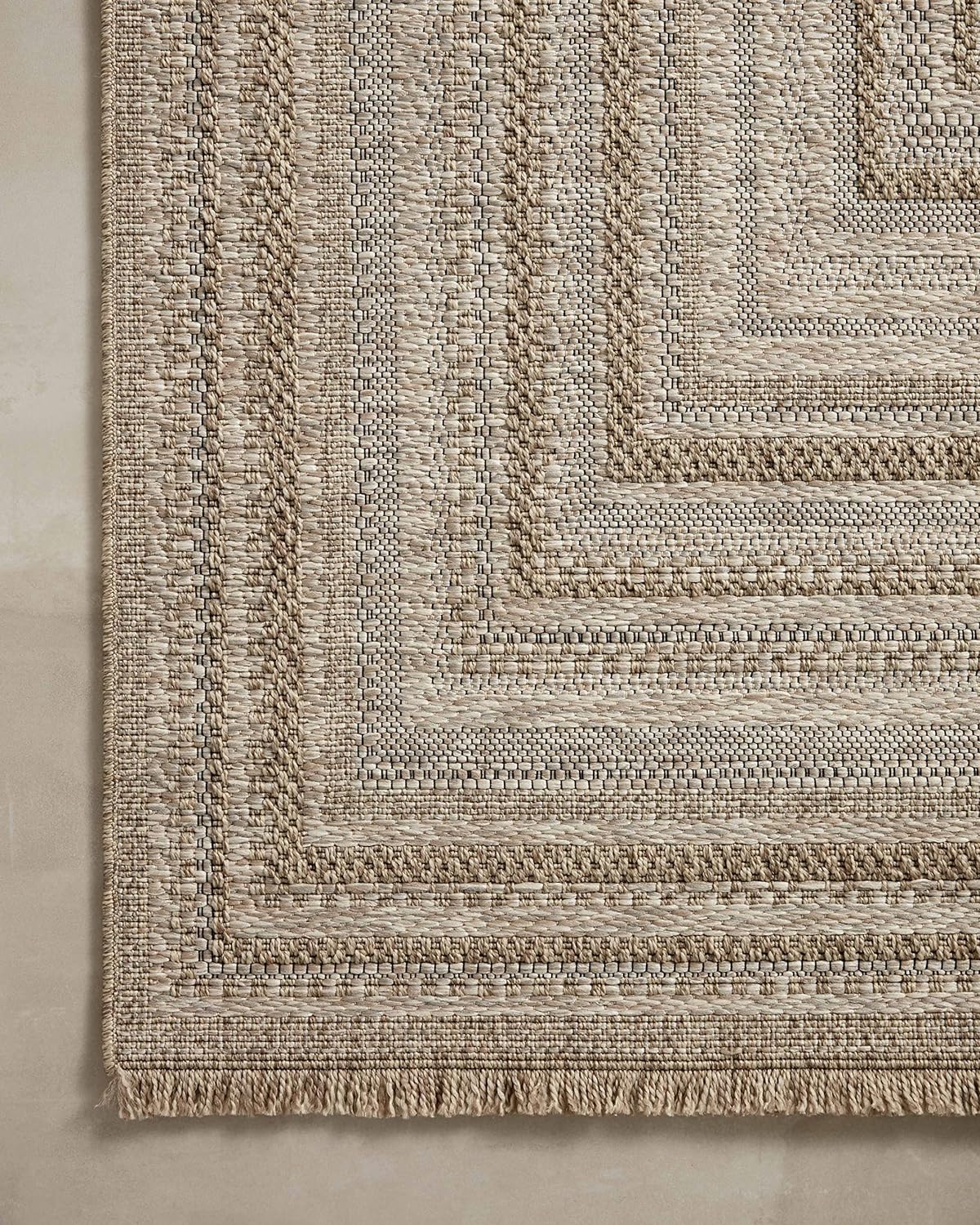 Loloi Dawn Collection Indoor/Outdoor DAW-01 Natural 2'-3" x 7'-7" Runner Rug