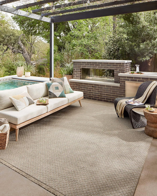 Loloi Dawn Collection Indoor/Outdoor DAW-02 Tan 2'-3" x 7'-7" Runner Rug